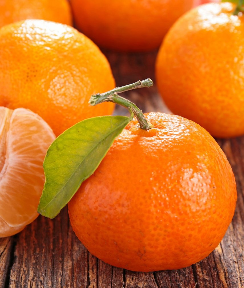 Mandarinen oder Clementinen