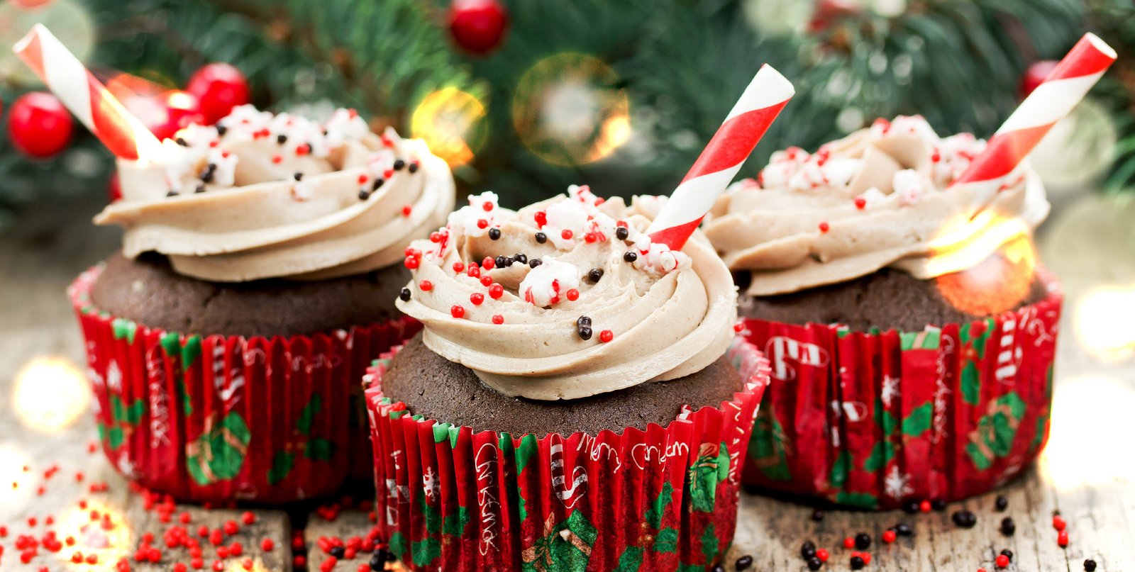 Weihnachtliche Cupcakes