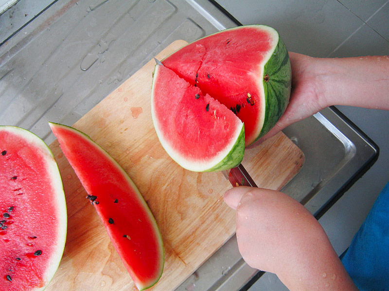 Wassermelone zubereiten